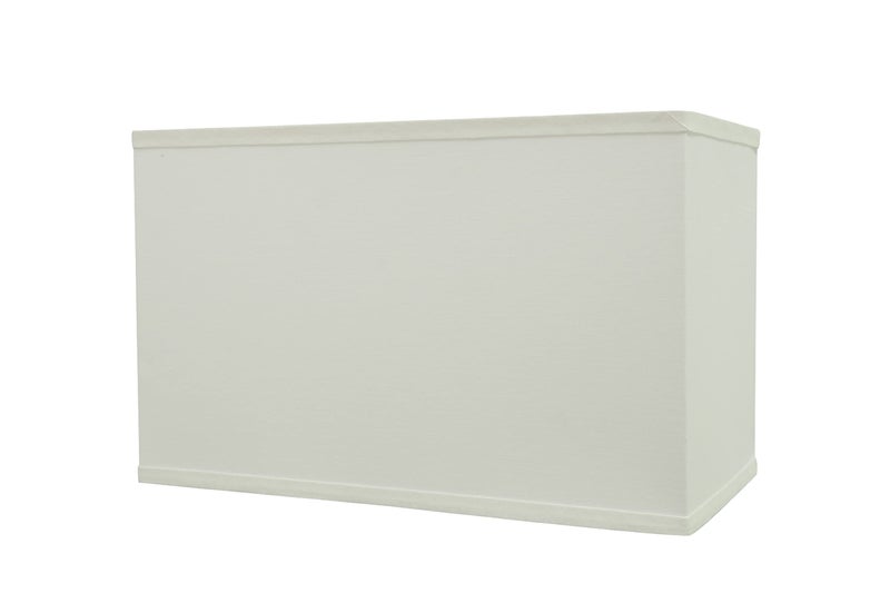 Aspen Creative 36005, Transitional Rectangular Hardback Shaped Spider Construction Lamp Shade in White, 8" + 16" wide (8" + 16") x (8" + 16") x 10" - Image 3